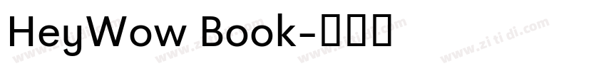 HeyWow Book字体转换